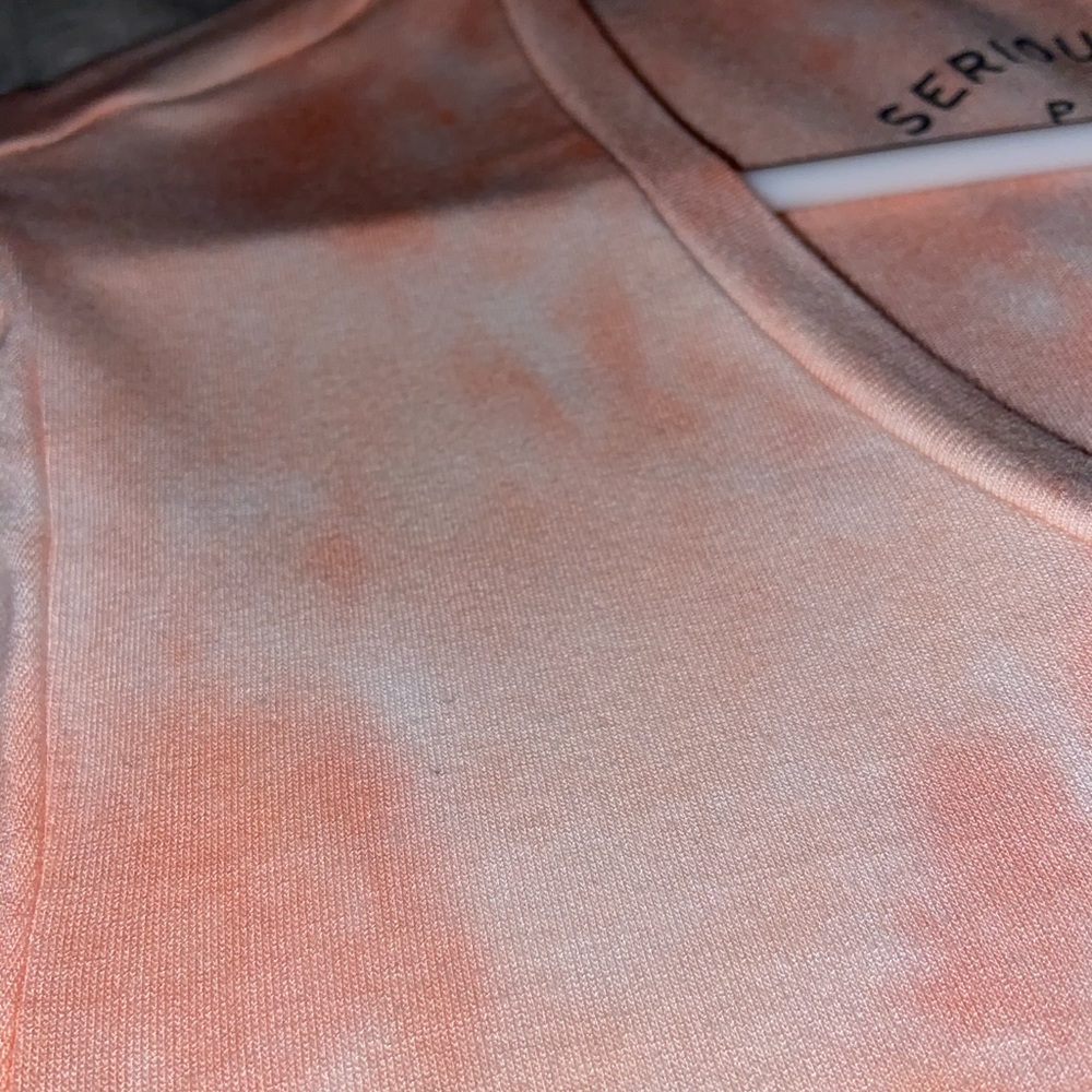 pink sploshy shirt